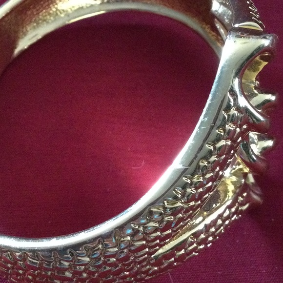 CLEARANCE: Goldtone Cuff Bracelet - Picture 5 of 5